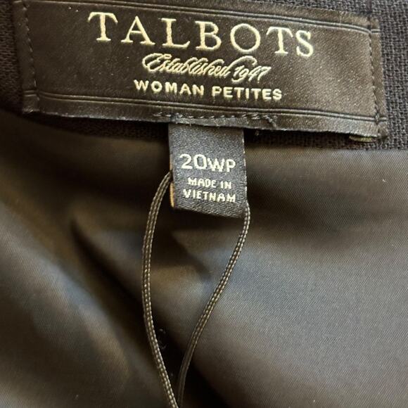 Talbots NWT Womens Plus Black Mini Pencil Skirt - Size 20 Petite - Picture 4 of 5
